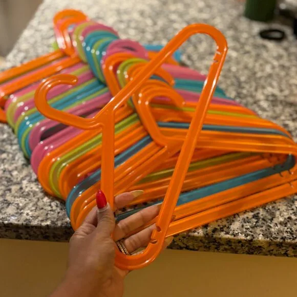 IKEA Children's Plastic Colorful Hangers - Set of 26 - Picture 2 of 2